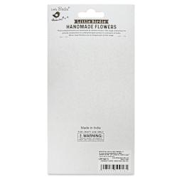 Little Birdie Renae Paper Flowers - Pearl Pink, Pkg of 27 - back of packaging