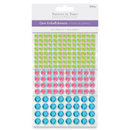  Forever In Time Self-Adhesive Gem Embellishments - Pretty front of packaging