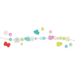 Rico Design Itoshii Mini Beaded Bracelet Kit - Chingu Sky showing contents