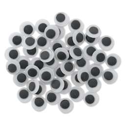 Creative Arts by Charles Leonard Wiggle Eyes - Pkg of 50, Black, Round, 10 mm