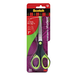 Scotch Precision Student Scissors, 7", Green