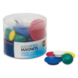 Officemate Magnetic Fasteners - Pkg of 30 container with magnets