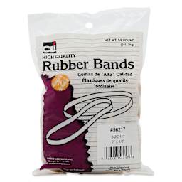 Charles Leonard High Quality Rubber Bands - Size 117, 1/4 lb Bag front of packaging