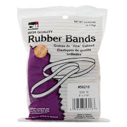 Charles Leonard High Quality Rubber Bands - Size 18, 1/4 lb Bag front of packaging