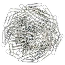 Charles Leonard Paper Clips - Pkg of 100, Standard, Silver