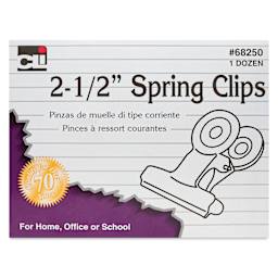 Charles Leonard Spring Clips - Pkg of 12, 2-1/2", packaging