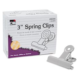 Charles Leonard Spring Clips - Pkg of 12, 3", single clip out of packaging