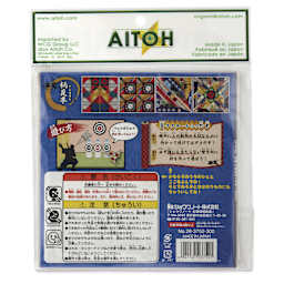 Aitoh Ninja Spinners Origami Kit - 5-7/8" x 5-7/8", Pkg of 16, back of packaging
