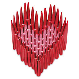 Aitoh Koorigami 3D Origami Kit - Heart, finished kit