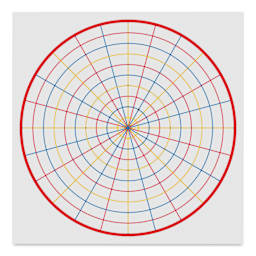 Roylco Make-A-Mandala Paper - 11" x 11", Pkg of 36 (example of a blank sheet)