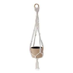 DecoPatch Macrame Plant Hanger - Large Planter inside the hanger