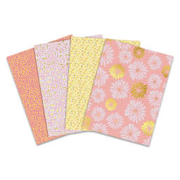 Decopatch Mix & Patch Paper Assortment - Set of 4, Sweet Hour, 30 cm x 40 cm
