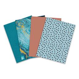 Decopatch Mix & Patch Paper Assortment - Set of 4, Bleu of You, 30 cm x 40 cm