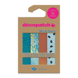 Decopatch Mix & Patch Paper Assortment - Set of 4, Bleu of You, 30 cm x 40 cm front of packaging