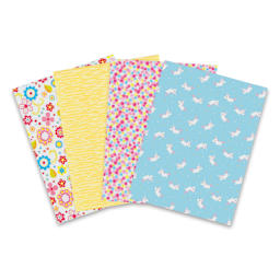 Decopatch Mix & Patch Paper Assortment - Set of 4, Enchanted Unicorns, 30 cm x 40 cm