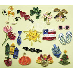 Quilled Creations Quilling Kit - Monthly Holiday Tags - finished examples