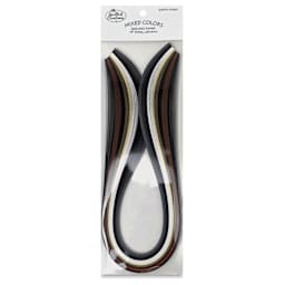 Quilled Creations Mixed Quilling Papers - Earth Tone Colors, Pkg of 100 - front of packaging