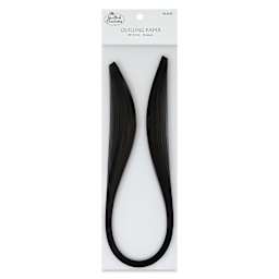 Quilled Creations Premium Quilling Paper - Pkg of 50, Black, 1/8" front of packaging