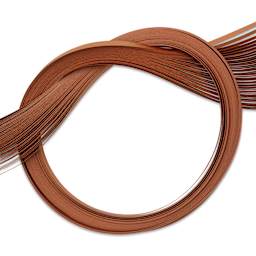 Quilled Creations Metallic Quilling Paper - Pkg of 50, Copper, 1/8"