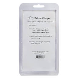 Quilled Creations Deluxe Quilling Crimper - back of packaging