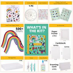 My Creative Camp Beginner's Quilling Kit contents
