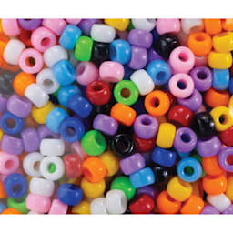 Cousin DIY Fun Pack Pony Beads - Pkg of 750, Multicolor, 6 mm x 9 mm