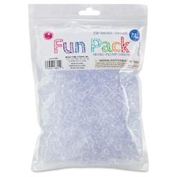 Cousin DIY Fun Pack Pony Beads - Pkg of 750, Clear, 6 mm x 9 mm front of packaging
