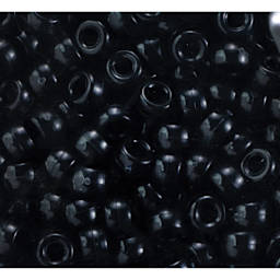 Cousin DIY Fun Pack Pony Beads - Pkg of 750, Black, 6 mm x 9 mm