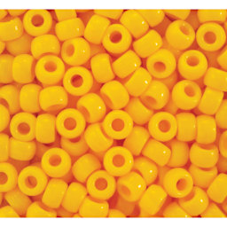 Cousin DIY Fun Pack Pony Beads - Pkg of 750, Lemon, 6 mm x 9 mm