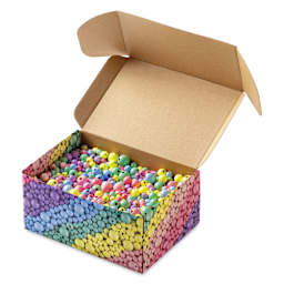 Folia Jumbo Wooden Bead Mix - Pastel, 1 kg Box opened packaging