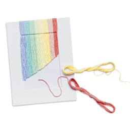Folia Cardboard Picture Frames - Set of 2, Rectangular, 10 cm x 15 cm in progress threaded project