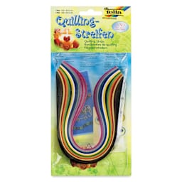 Folia Quilling Strips - Pkg of 280, 14 Assorted Colors, 34.5 cm front of packaging