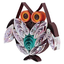 Folia Quilling Pen Tool - Long showing completed owl project