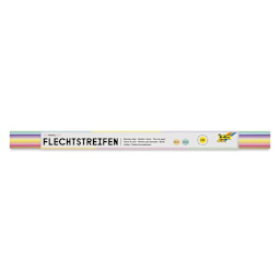 Folia Paper Weaving Strips - Pkg of 200, Assorted Pastels, 0.6" x 20" front of packaging