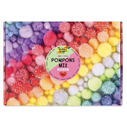 Folia Jumbo Pompons Mix - Pastel, 300 g front of packaging
