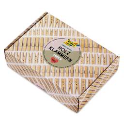 Folia Jumbo Wooden Peg Mix - Natural, 500 g angled view of packaging