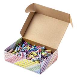 Folia Jumbo Wooden Peg Mix - Pastel, 500 g opened packaging showing contents