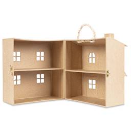 Decopatch Paper Mache Doll House open