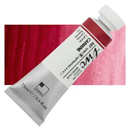 PWC Extra Fine Professional Watercolor - Carmine, 15 ml, Tube and swatch