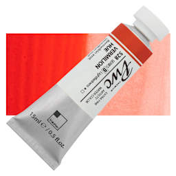 PWC Extra Fine Professional Watercolor - Vermilion Hue, 15 ml, Tube and swatch