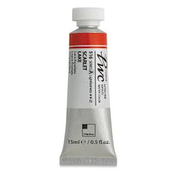 PWC Extra Fine Professional Watercolor - Scarlet Lake, 15 ml, Tube