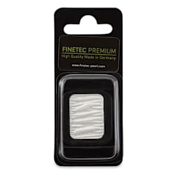 Finetec Premium Watercolor Pan - White (Pearlescent), In packaging.