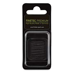 Finetec Premium Watercolor Pan - Galaxy Black (Pearlescent), In packaging.
