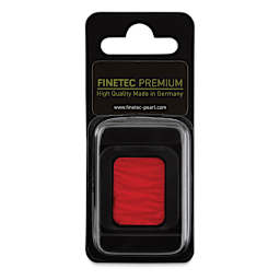 Finetec Premium Watercolor Pan - Neon Magenta, In packaging.