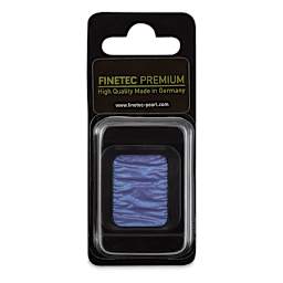Finetec Premium Watercolor Pan - Blue Violet (Pearlescent), In packaging.