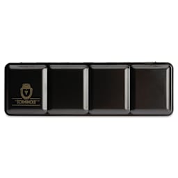 Schmincke Horadam Aquarell Watercolor Pans - Set of 9, Technical Colors, Full Pans front of metal case