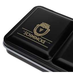 Schmincke Horadam Aquarell Watercolor Pans - Set of 9, Technical Colors, Full Pans close-up of logo