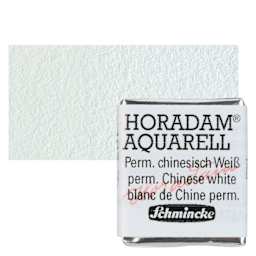 Schmincke Horadam Aquarell Watercolor - Permanent Chinese White, Half Pan and swatch