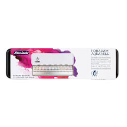 Schmincke Horadam Aquarell Watercolor Pans - Set of 12, Slimline Edition, Assorted, Half Pans, front of packaging
