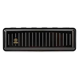 Schmincke Horadam Aquarell Artist Watercolor - Set of 12, Assorted, Half Pans, Special Black Metal Box top of case
